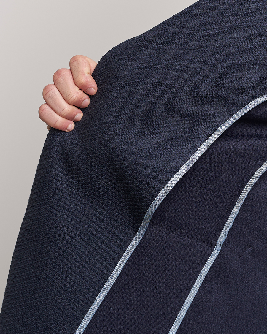 Herre | Dressjakker | BOSS BLACK | Hanry Structured Jersey Blazer Dark Blue