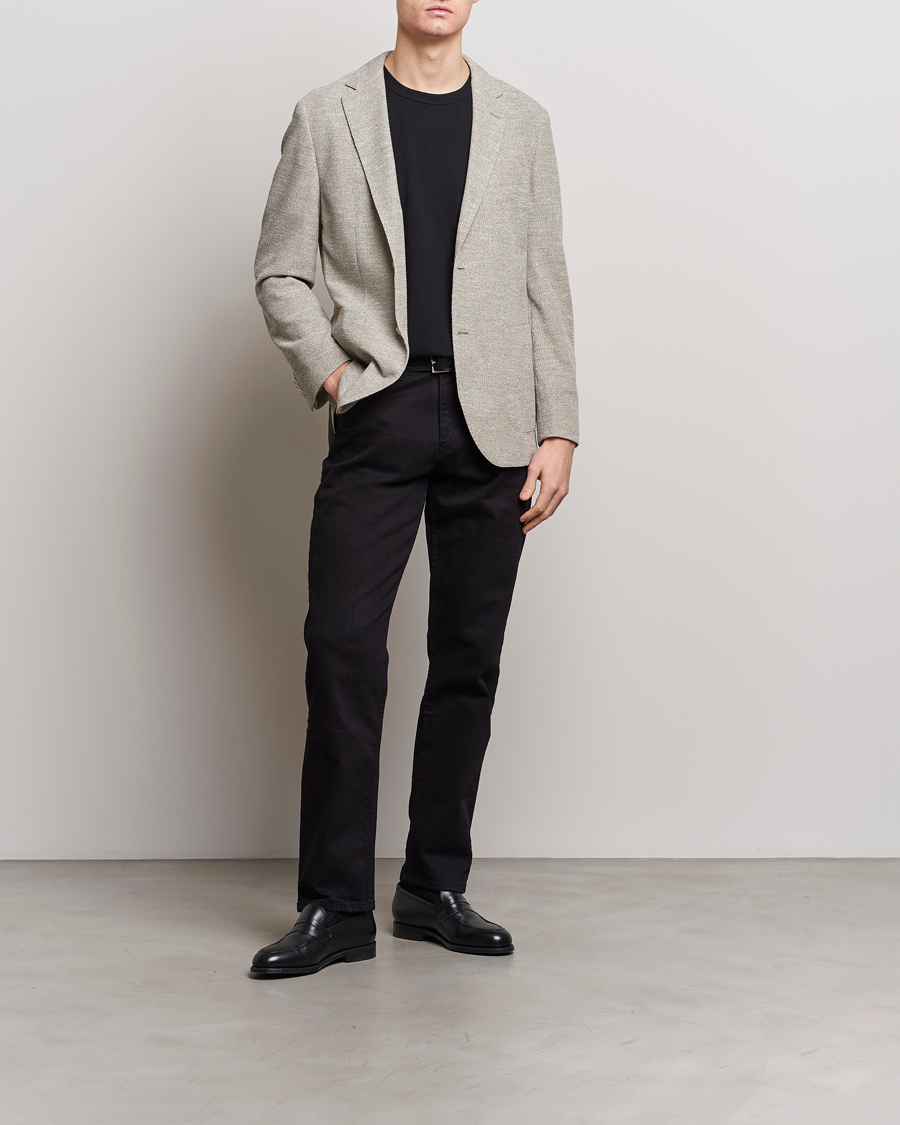 Herre | Dressjakker | BOSS BLACK | Jaye Regular Fit Jersey Blazer Light Beige