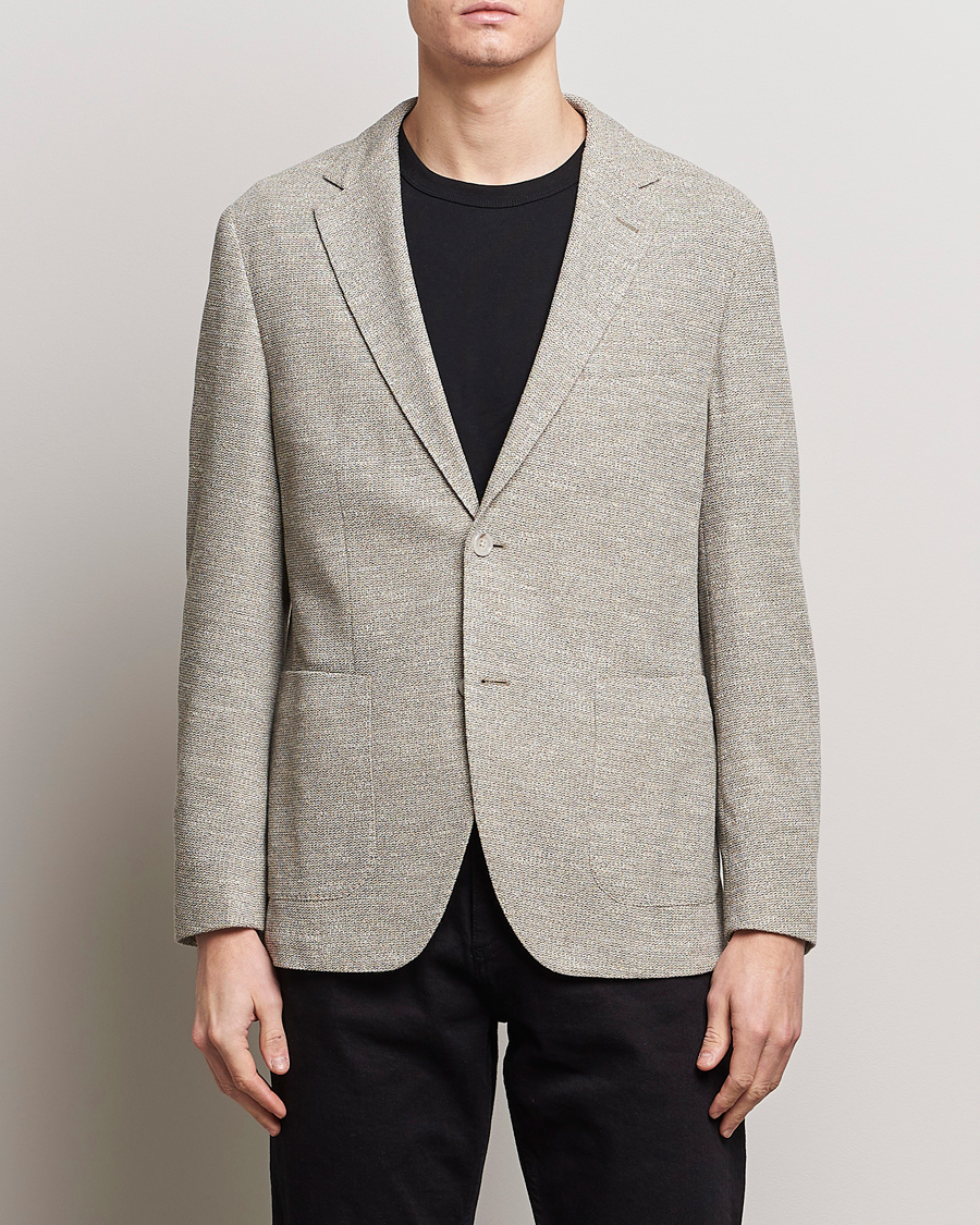 Herre | Klær | BOSS BLACK | Jaye Regular Fit Jersey Blazer Light Beige