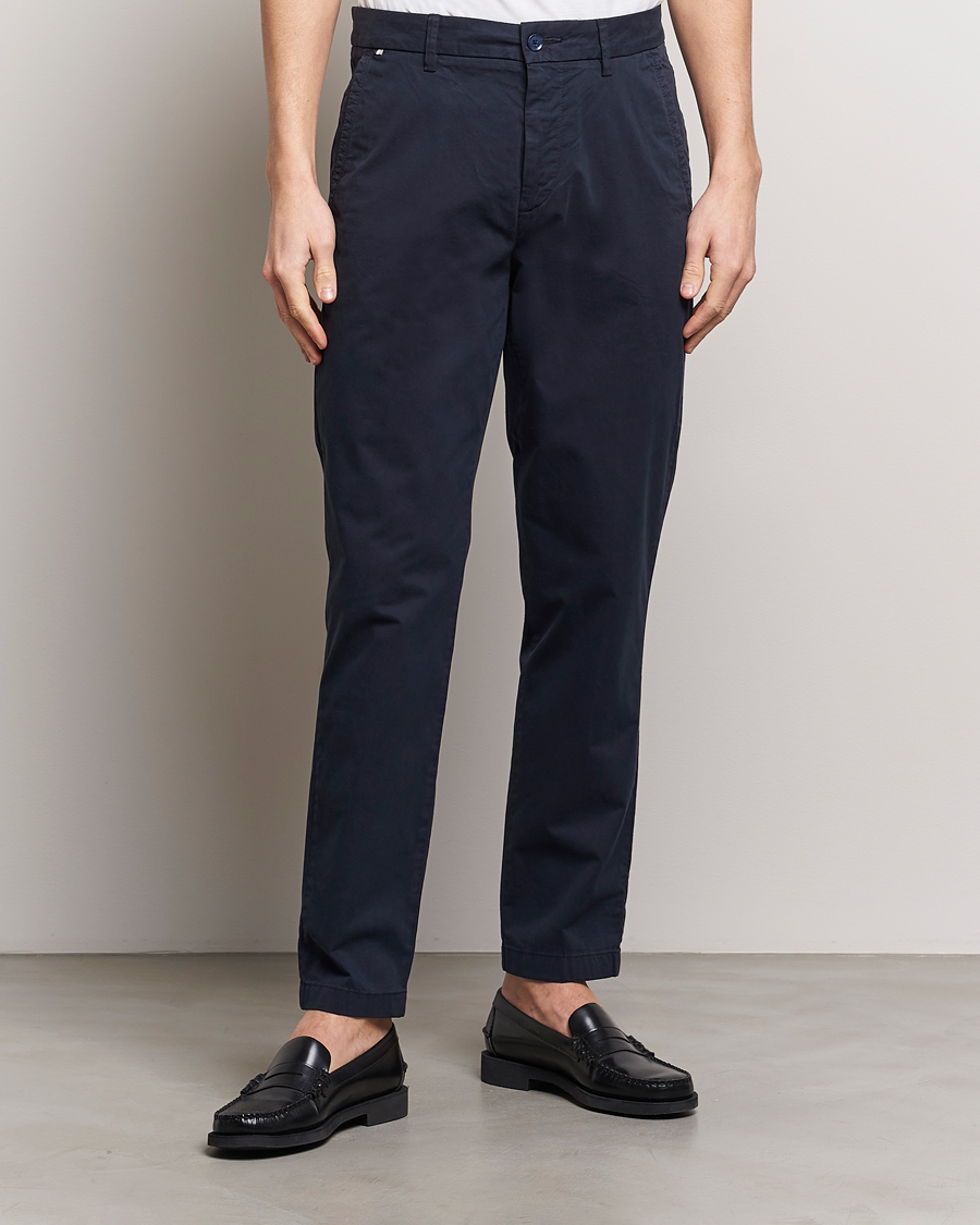 Herre | BOSS BLACK | BOSS BLACK | Kaiton Cotton Pants Dark Blue