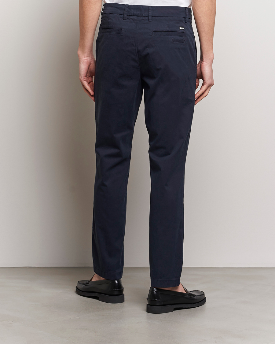 Herre | Bukser | BOSS BLACK | Kaiton Cotton Pants Dark Blue