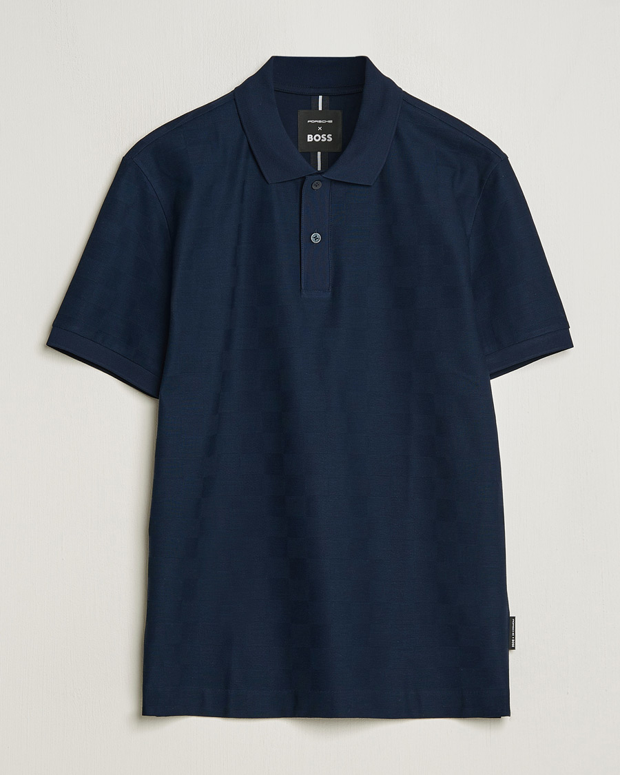 Herre | Pikéer | BOSS BLACK | Porsche Parlay Jersey Piké Dark Blue