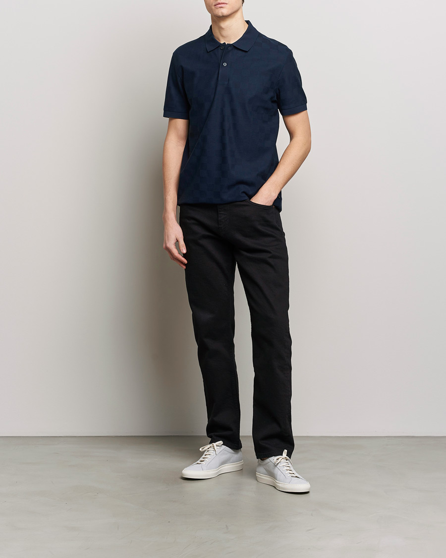 Herre | Pikéer | BOSS BLACK | Porsche Parlay Jersey Piké Dark Blue