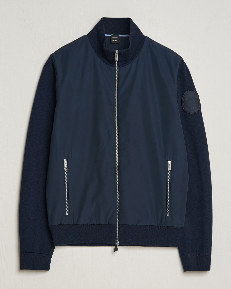 Herre | Jakker | BOSS BLACK | Porsche Papillon Hybrid Jacket Dark Blue