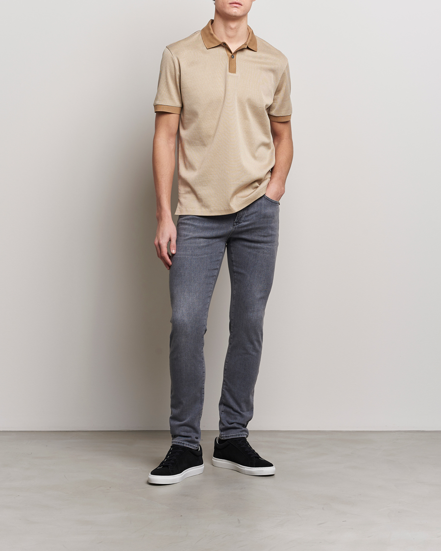 Herre | Pikéer | BOSS BLACK | Parlay Jersey Piké Medium Beige