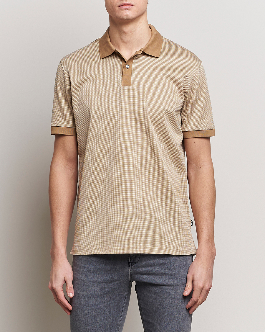 Men | Polo Shirts | BOSS BLACK | Parlay Jersey Piké Medium Beige