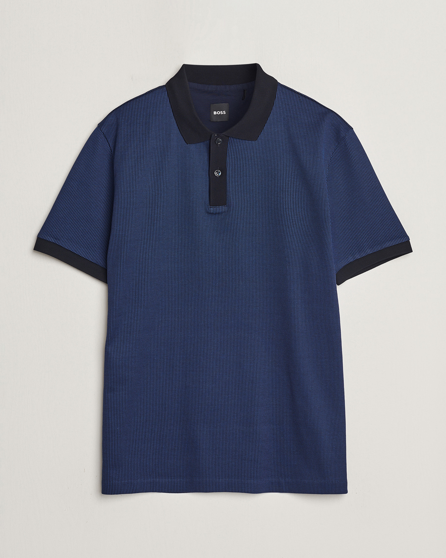 Herre | Pikéer | BOSS BLACK | Parlay Jersey Piké Dark Blue