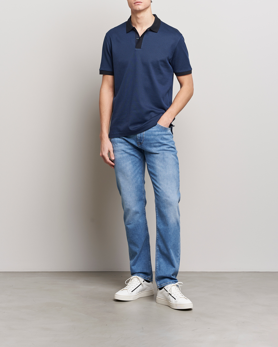 Herre | Pikéer | BOSS BLACK | Parlay Jersey Piké Dark Blue