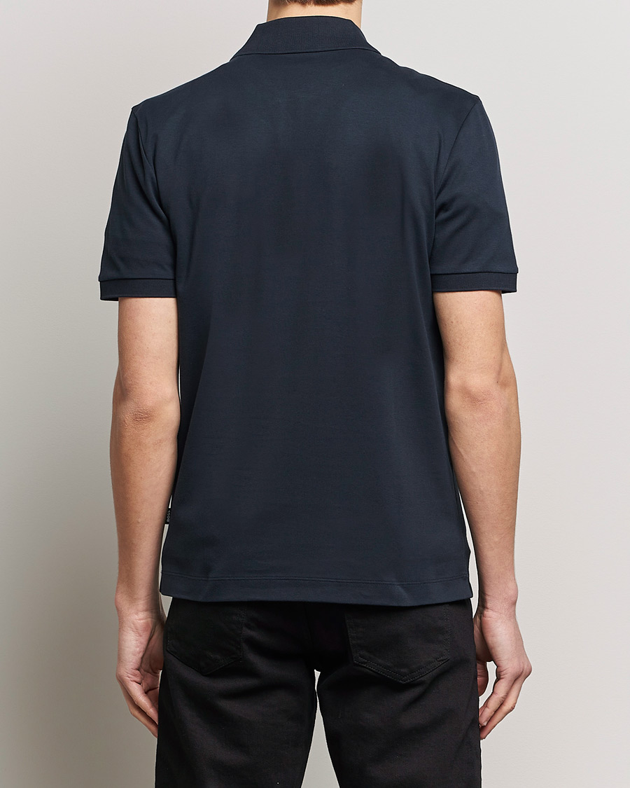 Herre | Pikéer | BOSS BLACK | Polston Half-Zip Piké Dark Blue