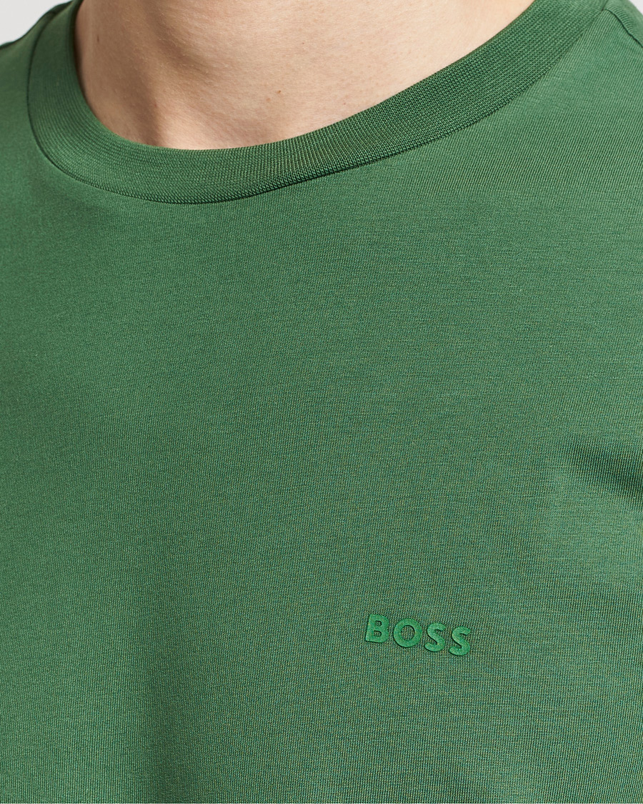 Herre | T-Shirts | BOSS BLACK | Thompson Crew Neck T-Shirt Open Green