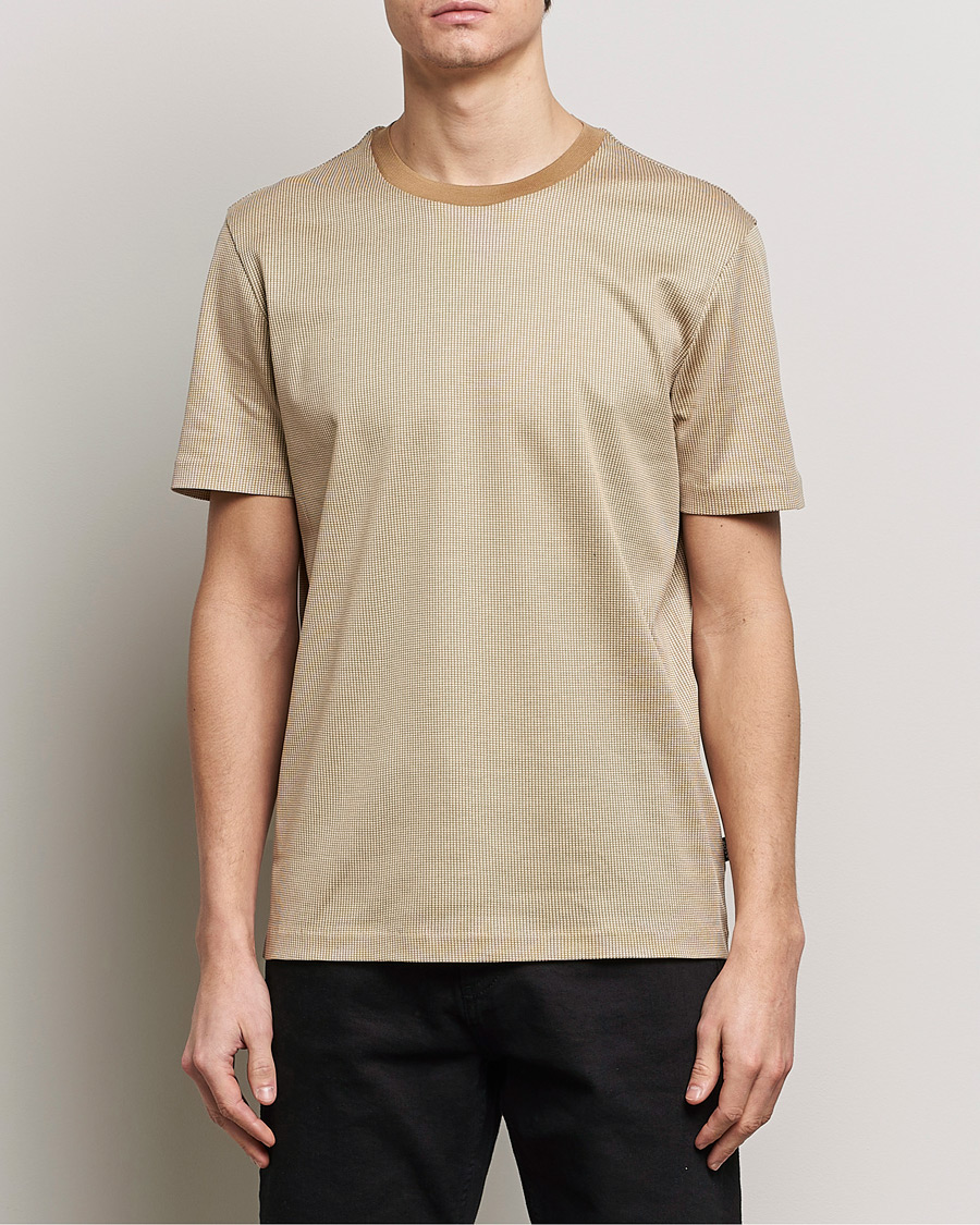 Herre | T-Shirts | BOSS BLACK | Tiburt Crew Neck T-Shirt Medium Beige