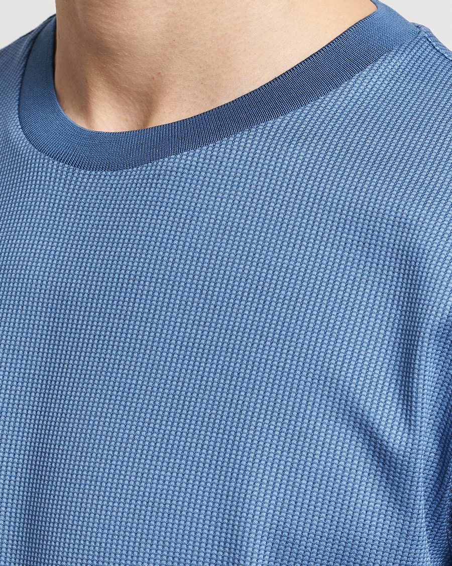 Herre | T-Shirts | BOSS BLACK | Tiburt Crew Neck T-Shirt Open Blue