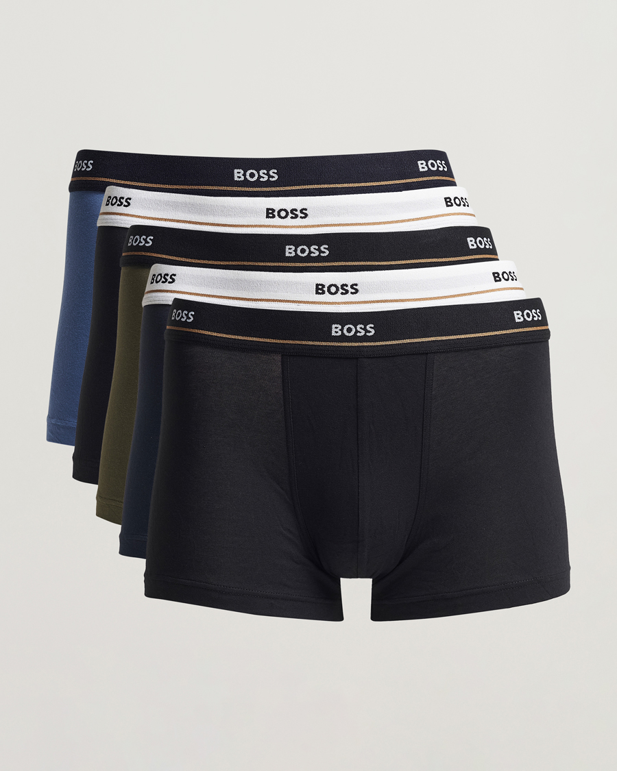 Herre | Undertøy | BOSS BLACK | 5-Pack Trunk Black/Blue/Green