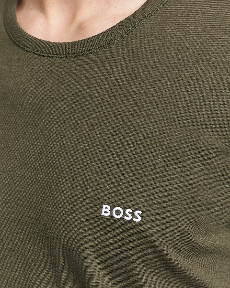 Herre | T-Shirts | BOSS BLACK | 3-Pack Crew Neck T-Shirt Black/Blue/Green