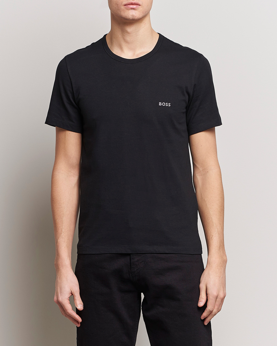 Herre | Avdelinger | BOSS BLACK | 3-Pack Crew Neck T-Shirt Black/White/Blue