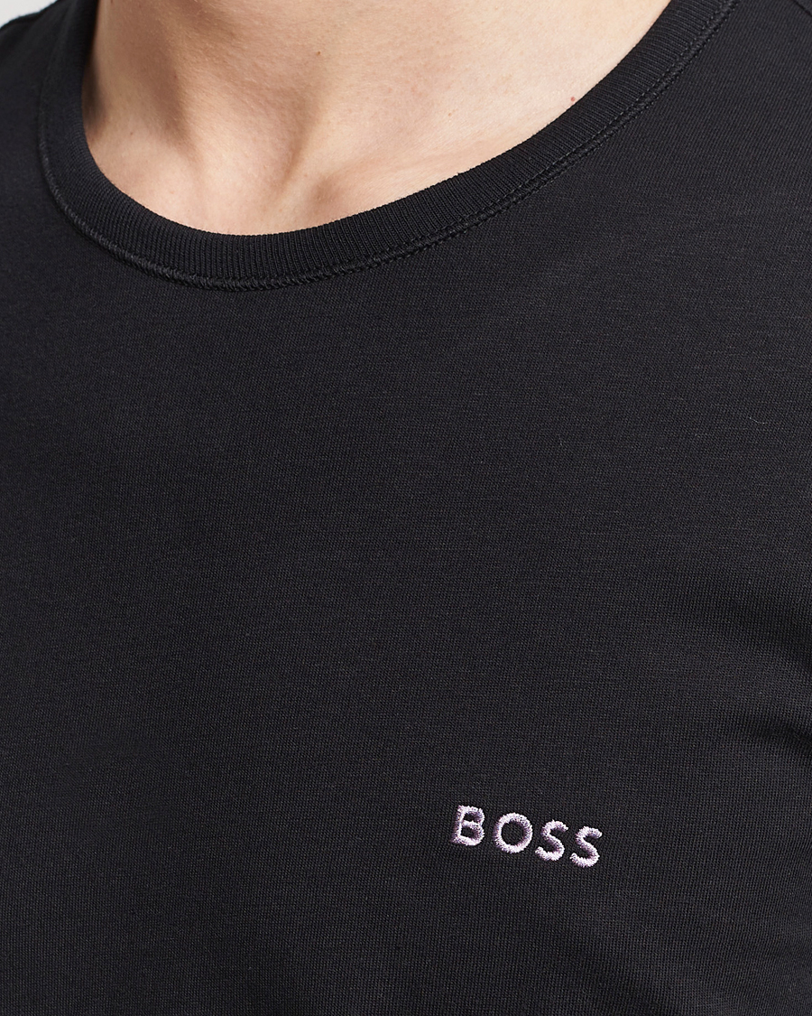 Herre | T-Shirts | BOSS BLACK | 3-Pack Crew Neck T-Shirt Black/White/Blue