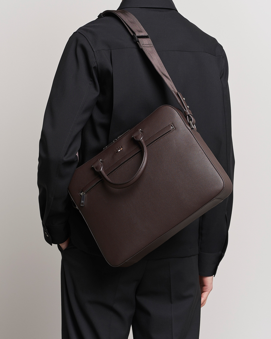 Herre | BOSS BLACK Ray Document Case Dark Brown | BOSS BLACK | Ray Document Case Dark Brown