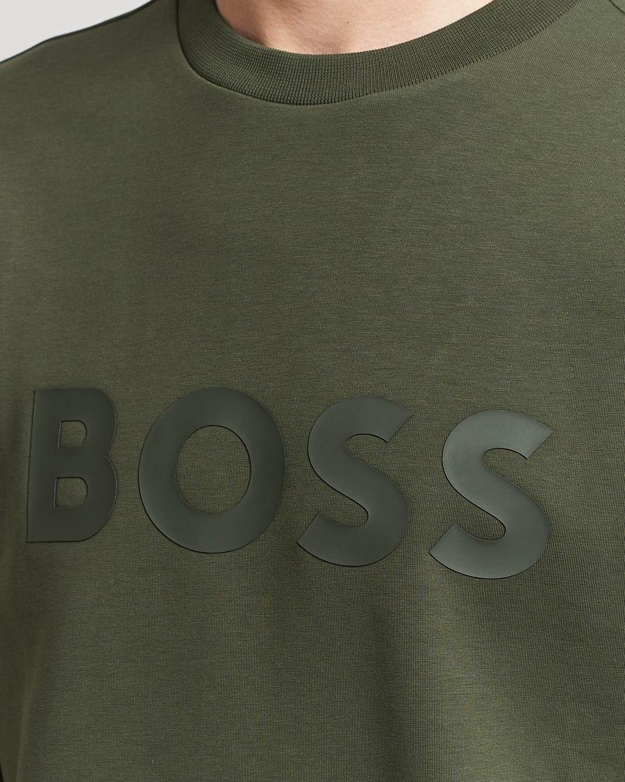 Herre | Gensere | BOSS GREEN | Salbo Logo Sweatshirt Open Green