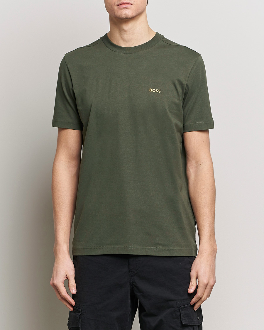 Herr | BOSS GREEN | BOSS GREEN | Crew Neck T-Shirt Open Green