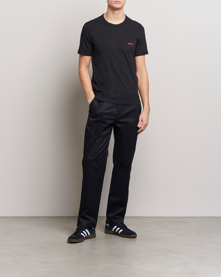 Herre | T-Shirts | HUGO | 3-Pack Logo Crew Neck T-Shirt Black/Red/White