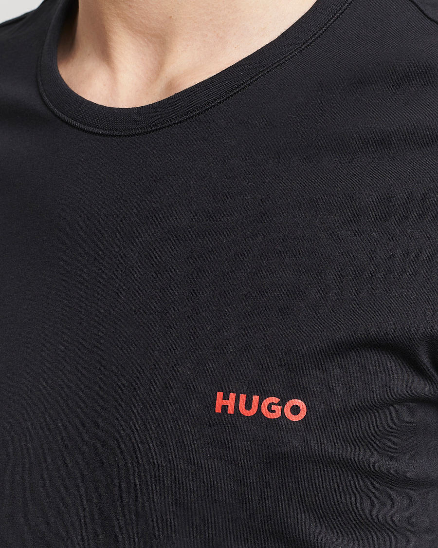 Herre | T-Shirts | HUGO | 3-Pack Logo Crew Neck T-Shirt Black/Red/White