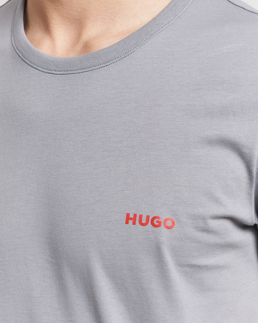 Herre | T-Shirts | HUGO | 3-Pack Logo Crew Neck T-Shirt Green/Navy/Grey