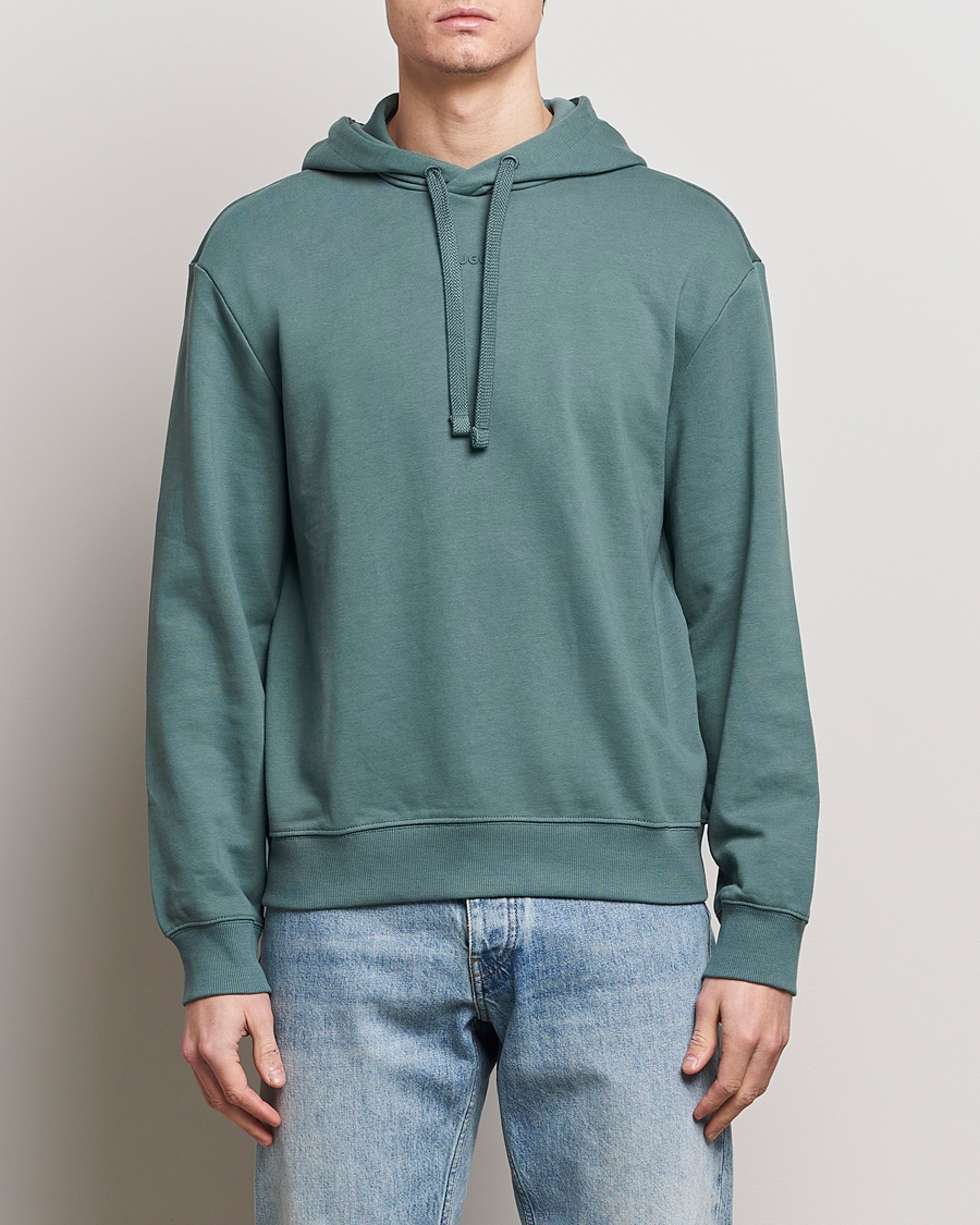 Herre | 20% salg | HUGO | Dapo Logo Hoodie Dark Green