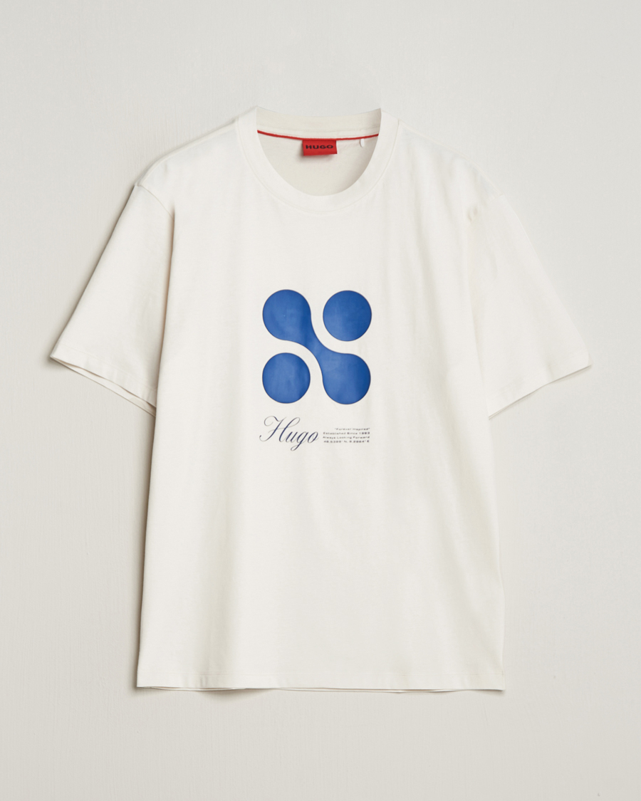 Herre | T-Shirts | HUGO | Dooling Logo T-Shirt Open White