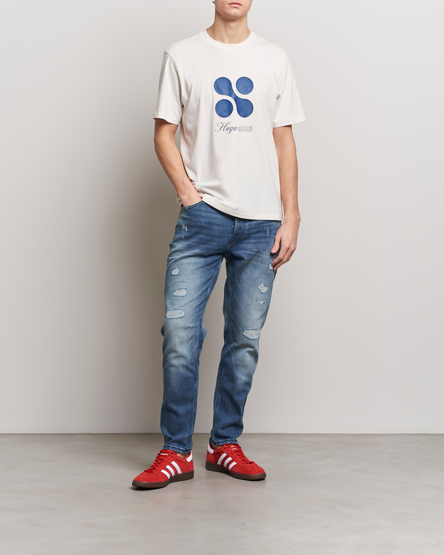 Herre | T-Shirts | HUGO | Dooling Logo T-Shirt Open White