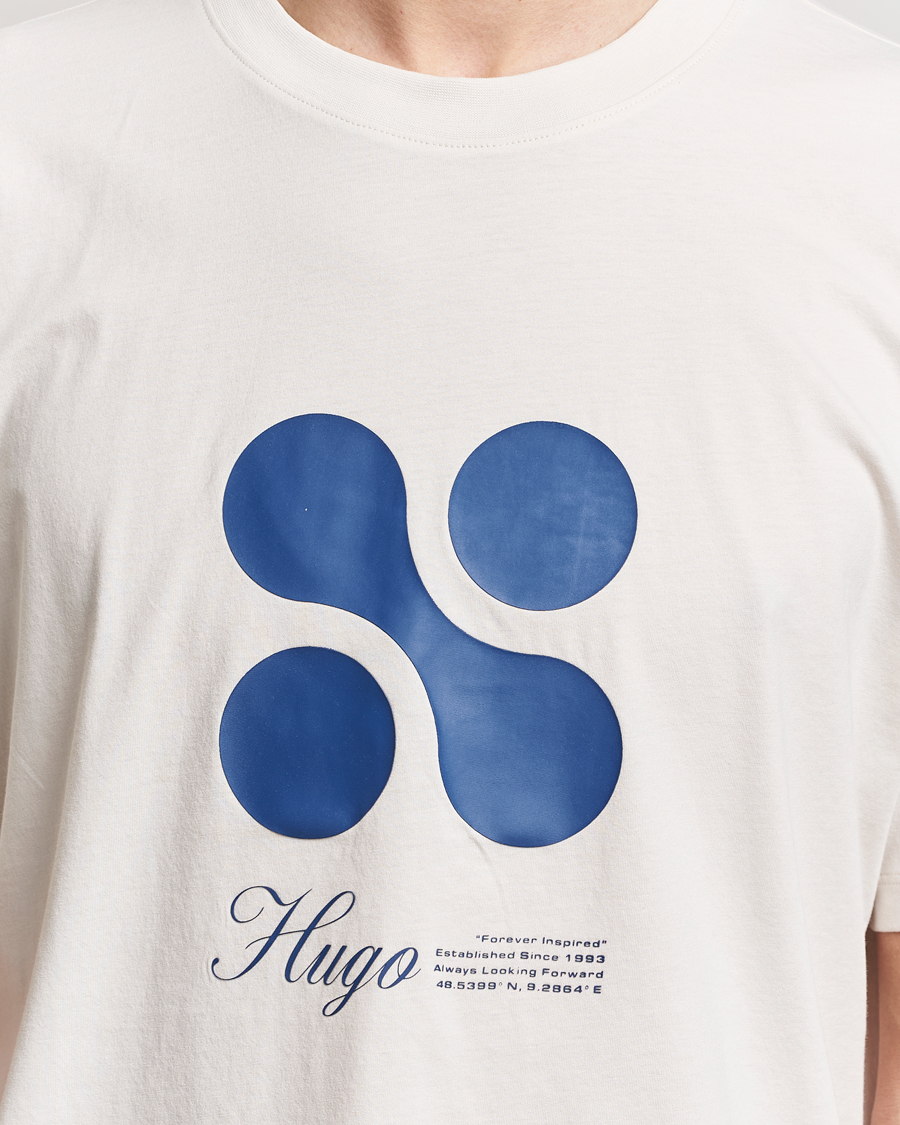 Herre | T-Shirts | HUGO | Dooling Logo T-Shirt Open White