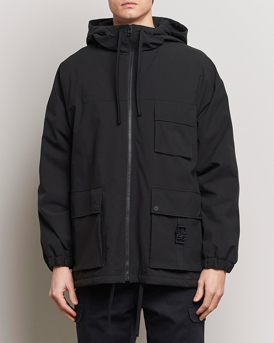 Herre | Jakker | HUGO | Borjo Hooded Jacket Black