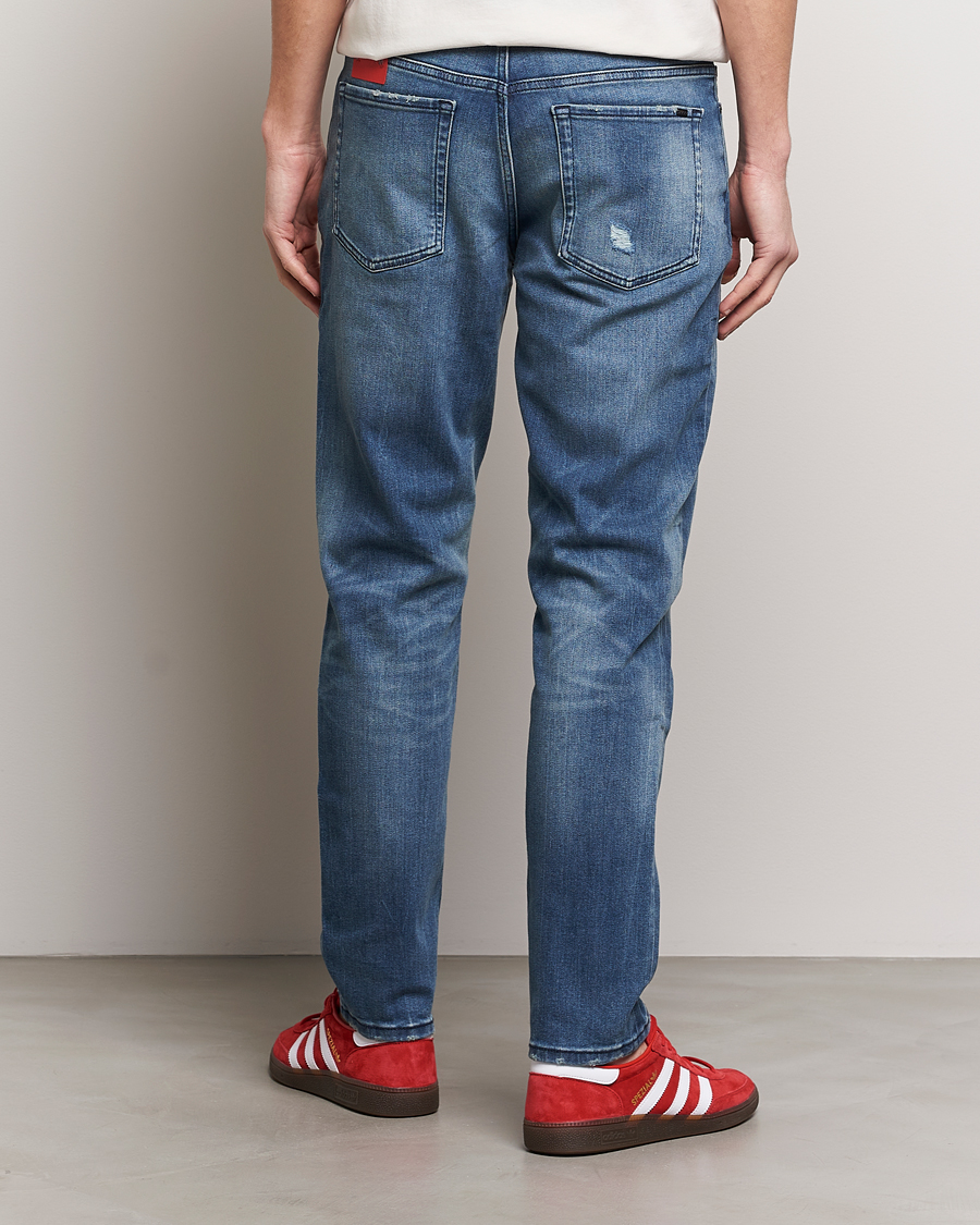 Herre | Jeans | HUGO | 634 Tapered Fit Stretch Jeans Bright Blue