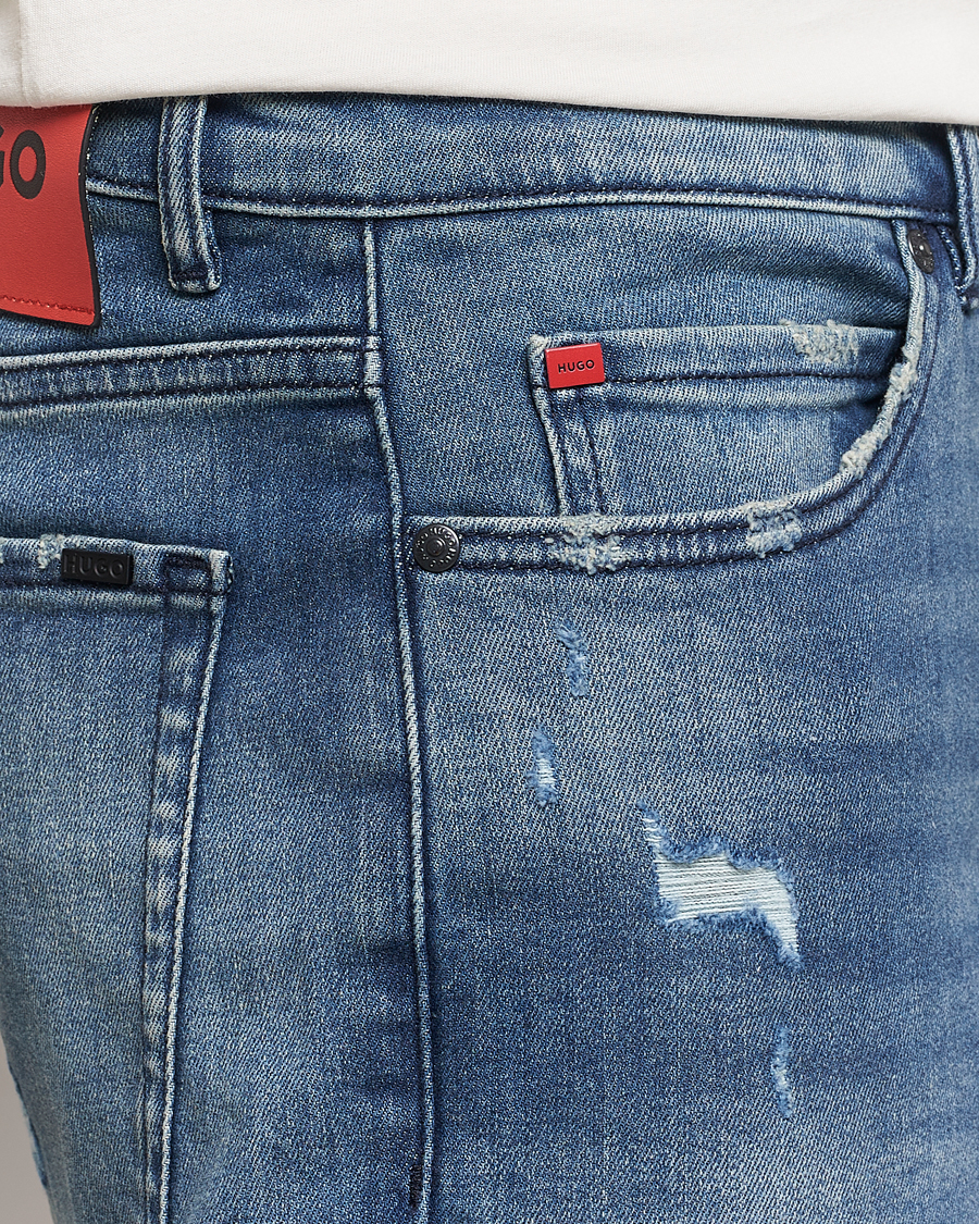 Herre | Jeans | HUGO | 634 Tapered Fit Stretch Jeans Bright Blue