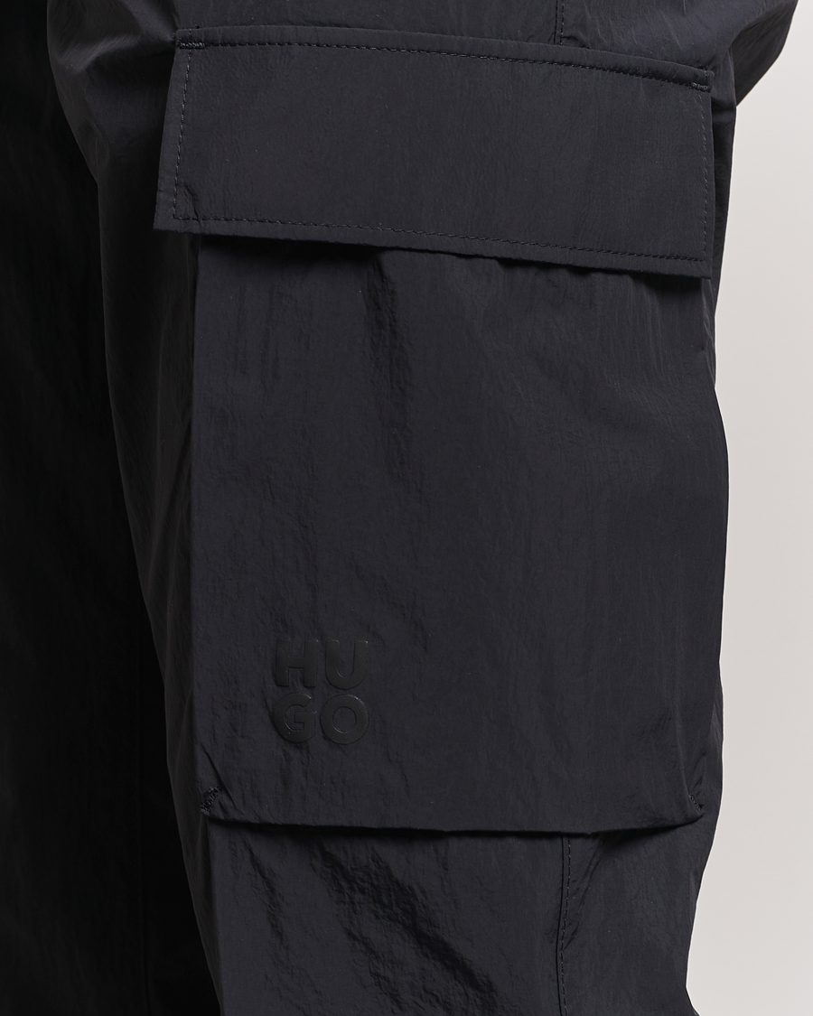 Herre | Bukser | HUGO | Gero Nylon Cargo Pants Black