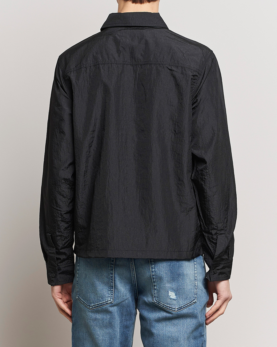 Herre | Skjorter | HUGO | Emalo Full-Zip Overshirt Black
