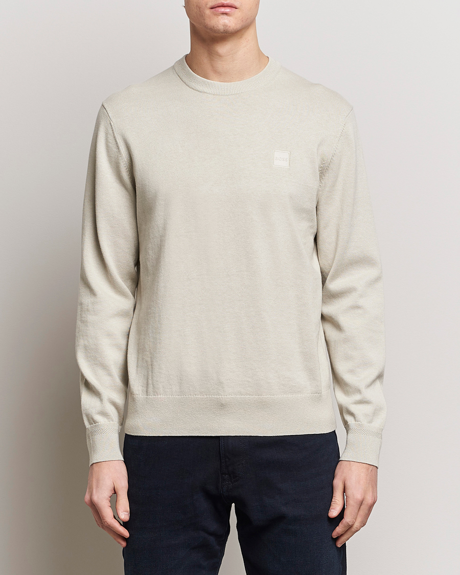 Herre | Klær | BOSS ORANGE | Kanovano Knitted Sweater Light Beige