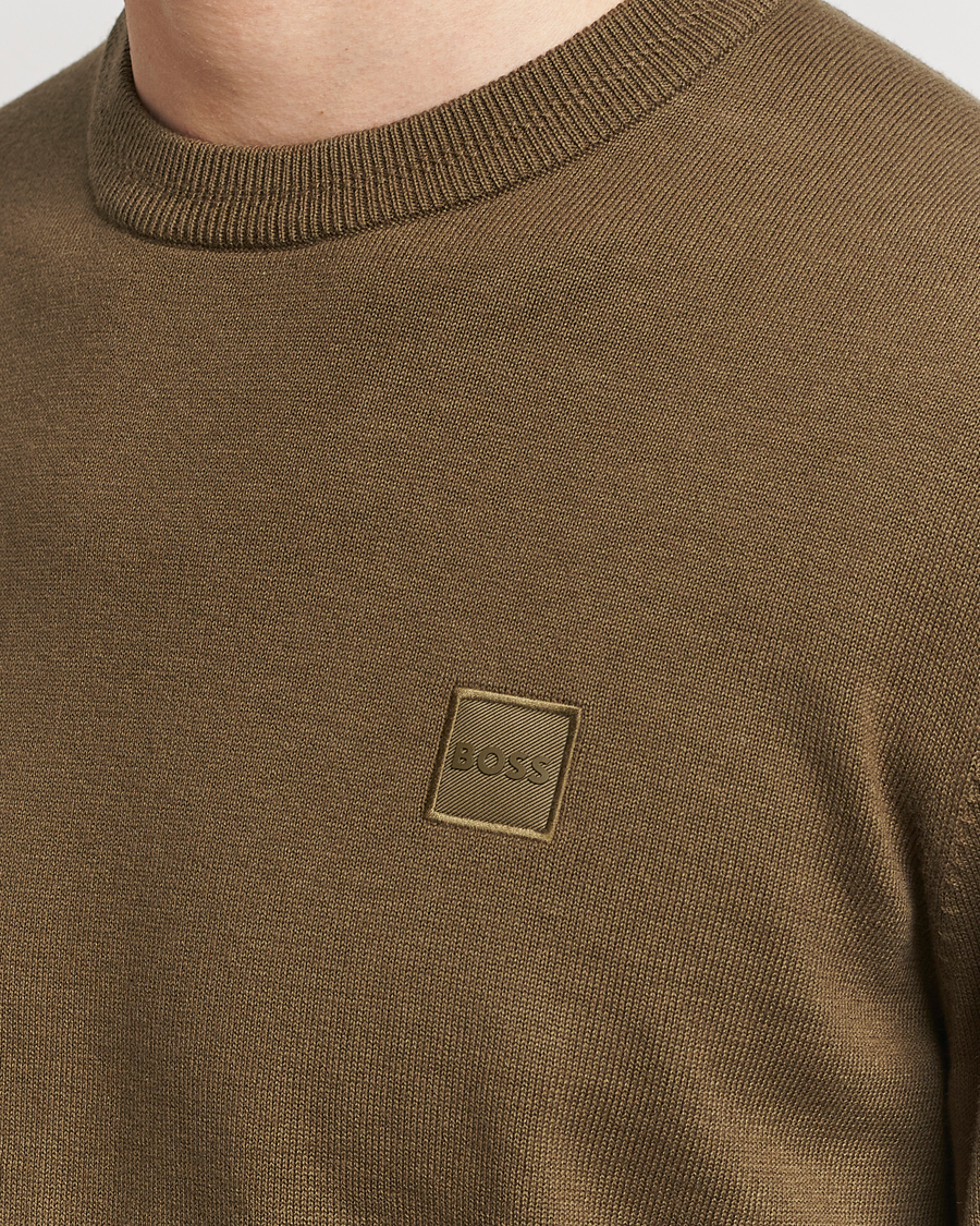 Herre | Gensere | BOSS ORANGE | Kanovano Knitted Sweater Open Green