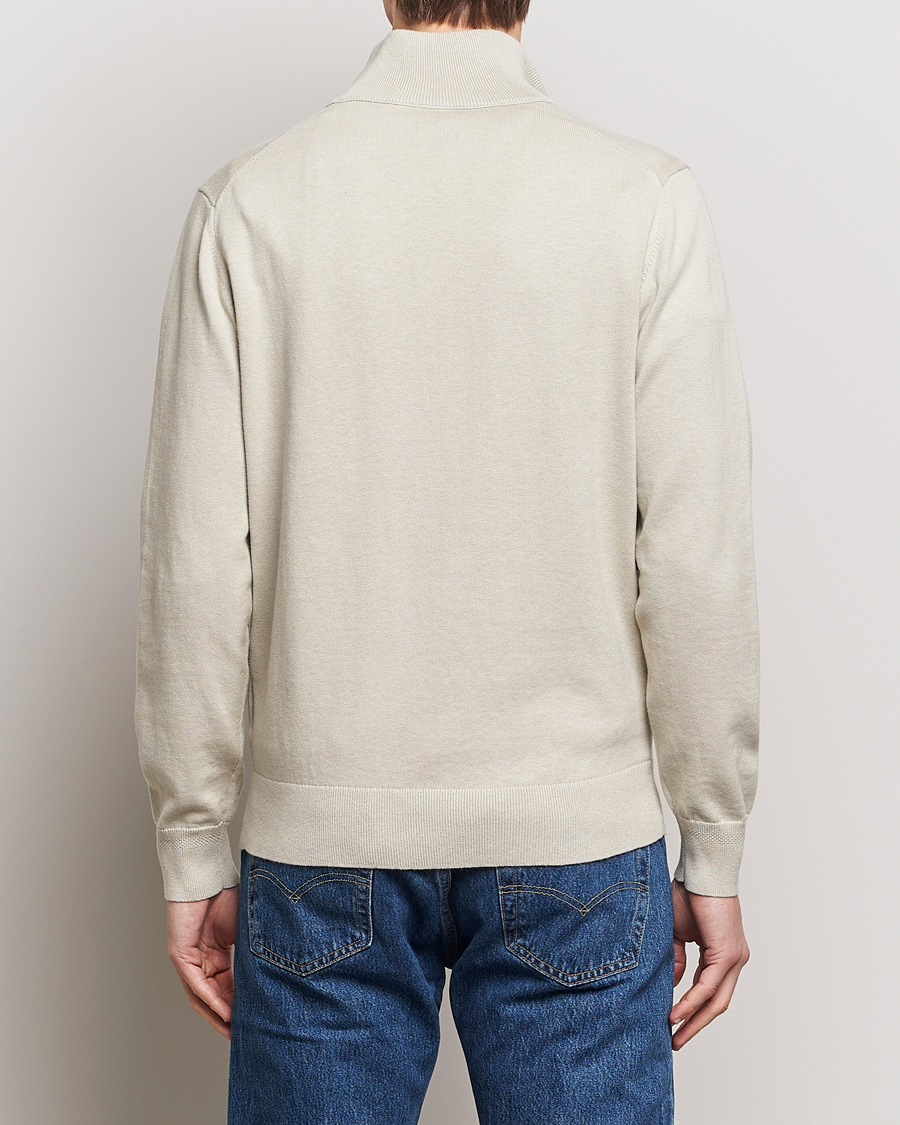 Herre | Gensere | BOSS ORANGE | Kanobix Knitted Half-Zip Light Beige
