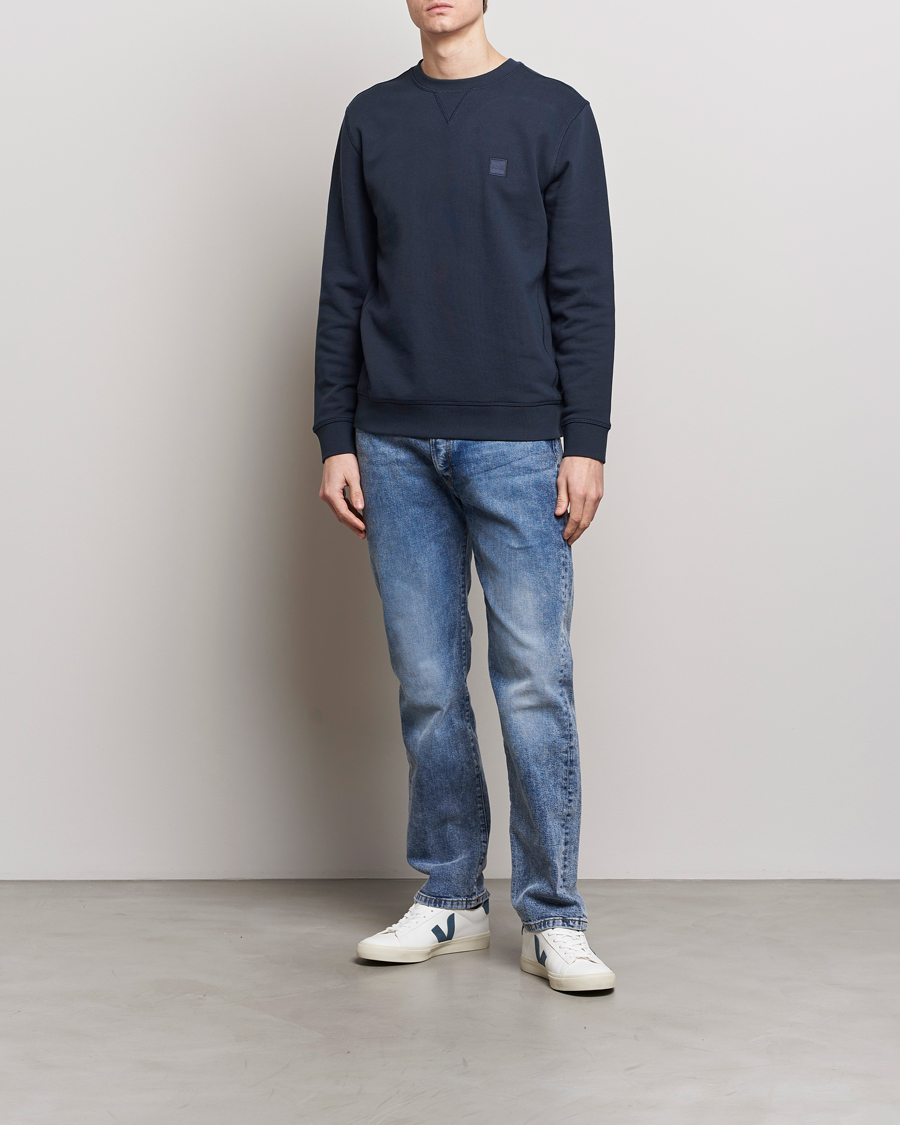 Herre | Gensere | BOSS ORANGE | Westart Logo Sweatshirt Dark Blue