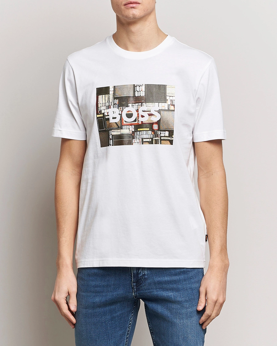 Herre | Klær | BOSS ORANGE | Heavy Logo T-Shirt White