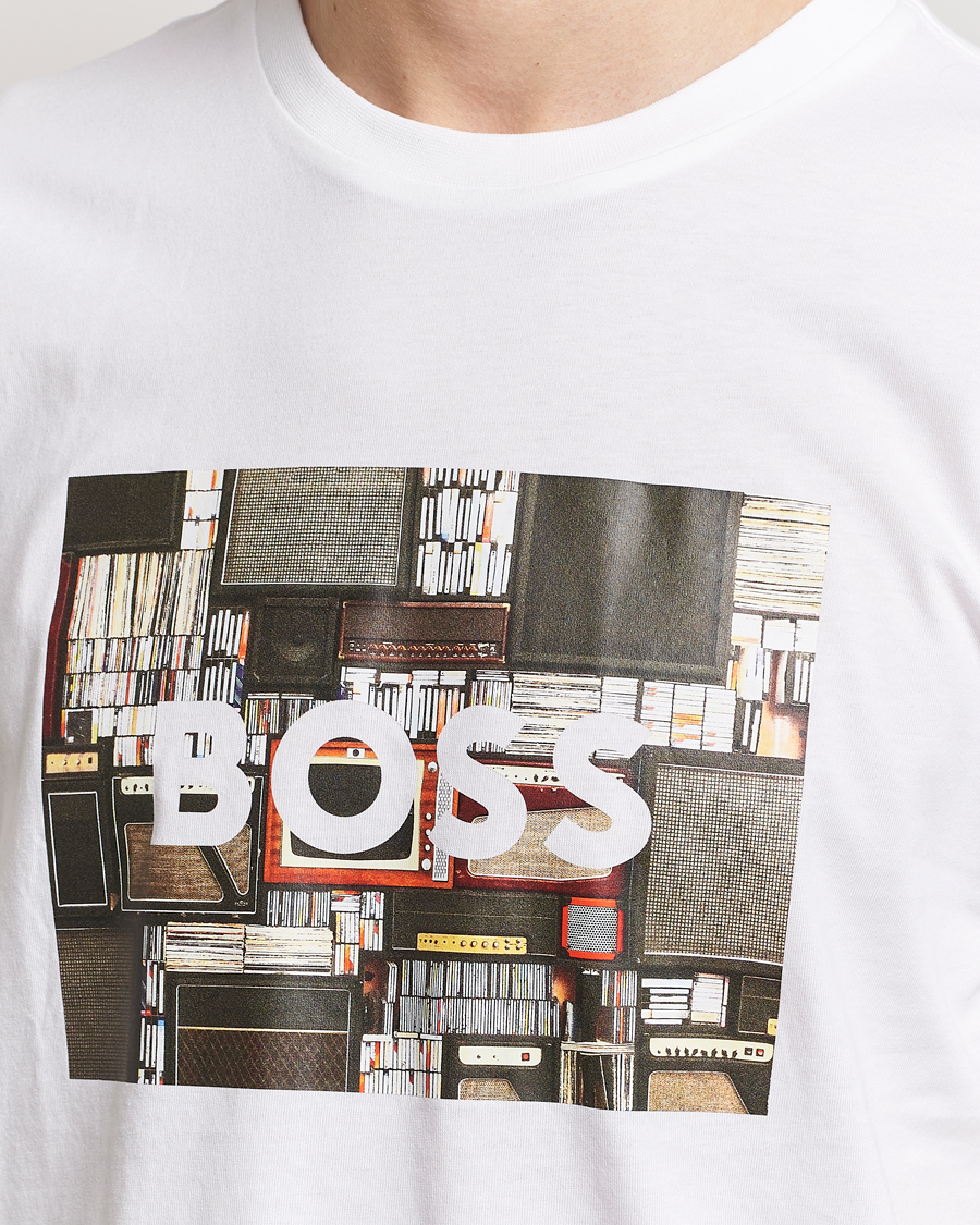 Herre | T-Shirts | BOSS ORANGE | Heavy Logo T-Shirt White