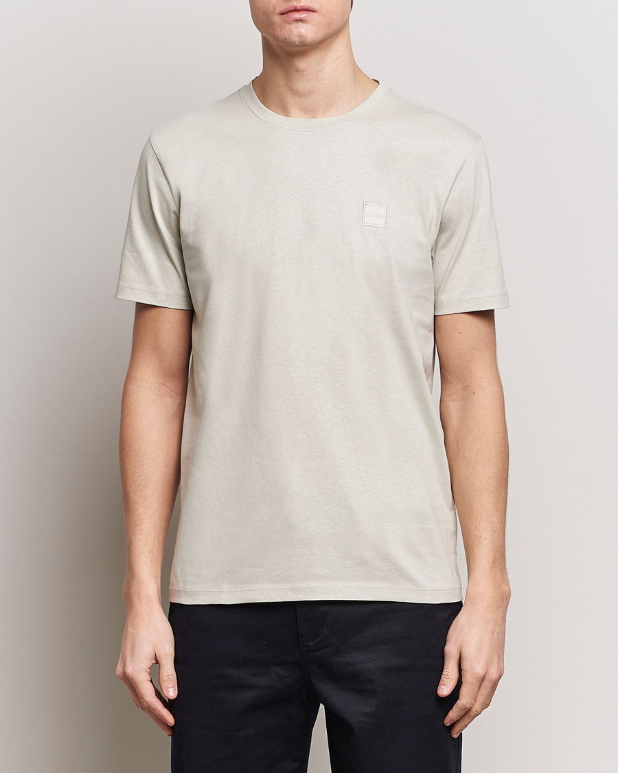 Herre | Klær | BOSS ORANGE | Tales Logo Crew Neck T-Shirt Light Beige