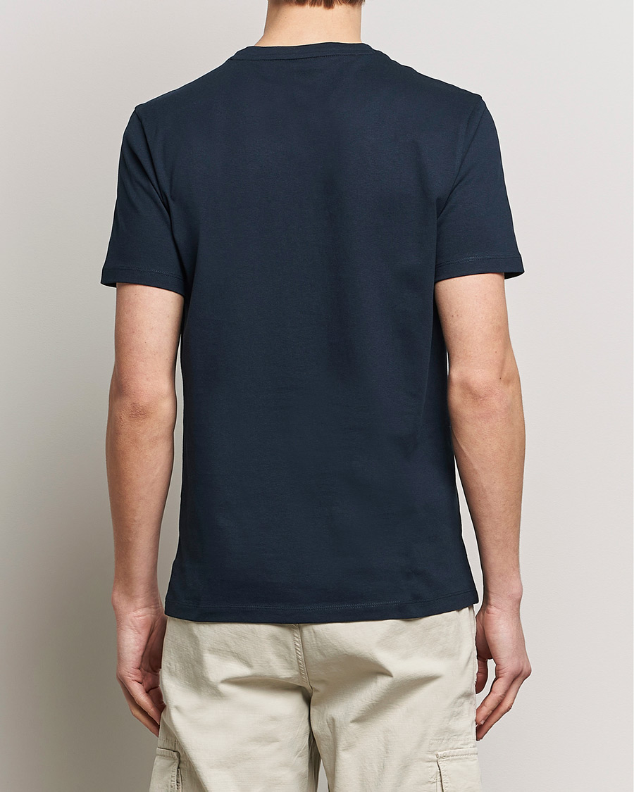 Herre | T-Shirts | BOSS ORANGE | Tales Logo Crew Neck T-Shirt Dark Blue