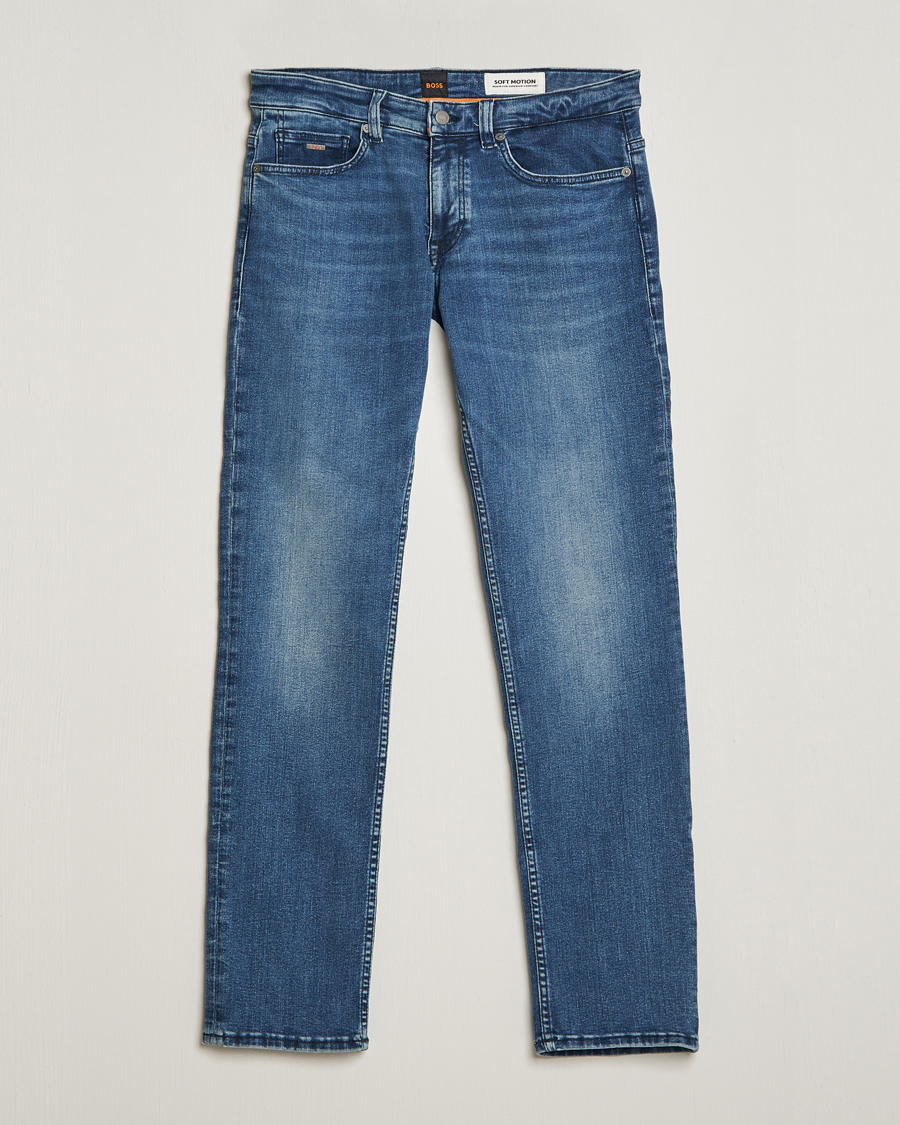 Herre | Jeans | BOSS ORANGE | Delaware Slim Fit Stretch Jeans Bright Blue