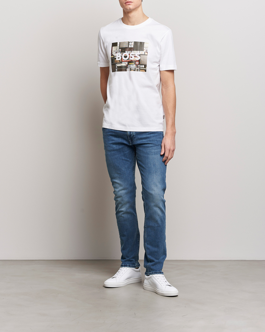 Herre | Jeans | BOSS ORANGE | Delaware Slim Fit Stretch Jeans Bright Blue