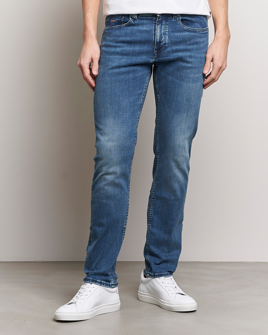 Herre | Klær | BOSS ORANGE | Delaware Slim Fit Stretch Jeans Bright Blue