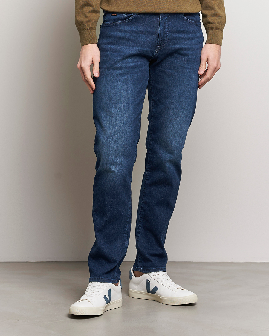 Herre | Klær | BOSS ORANGE | Re.Maine Regular Fit Stretch Jeans Blue