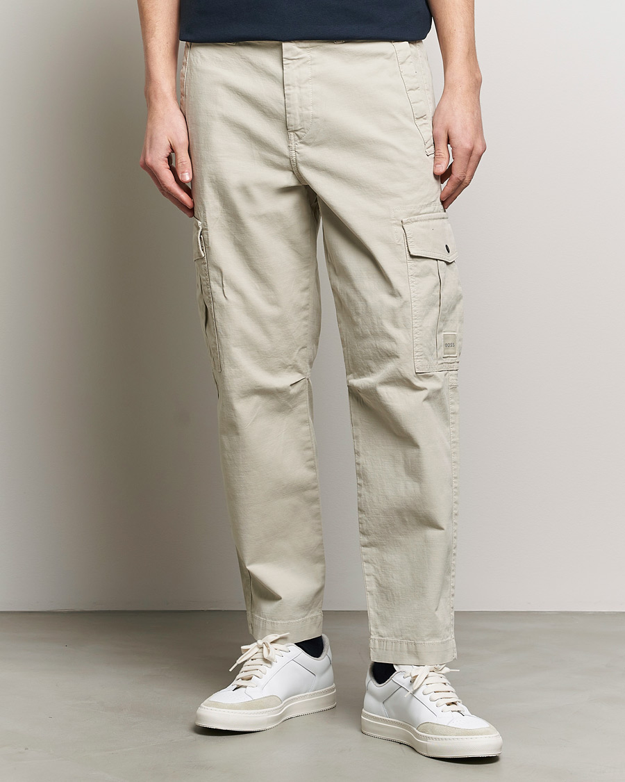 Herre | BOSS ORANGE | BOSS ORANGE | Sisla 5-Pocket Cargo Pants Light Beige