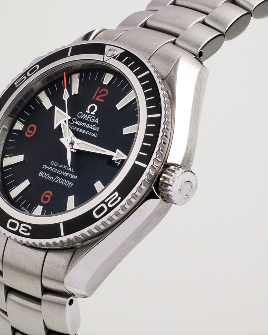 Herre | Omega Pre-Owned Seamaster Planet Ocean 2201.51.00 Steel Black Silver | Omega Pre-Owned | Seamaster Planet Ocean 2201.51.00 Steel Black Silver