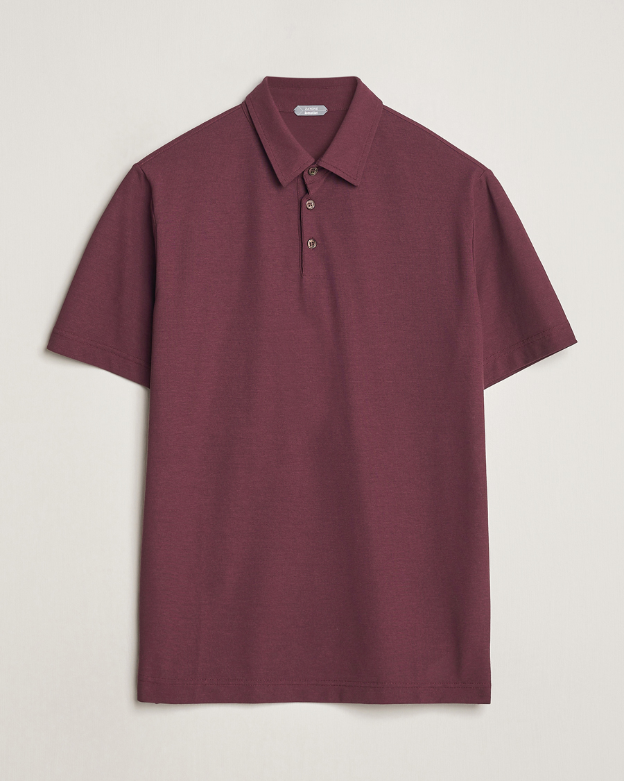 Herre | Pikéer | Zanone | Ice Cotton Polo Burgundy
